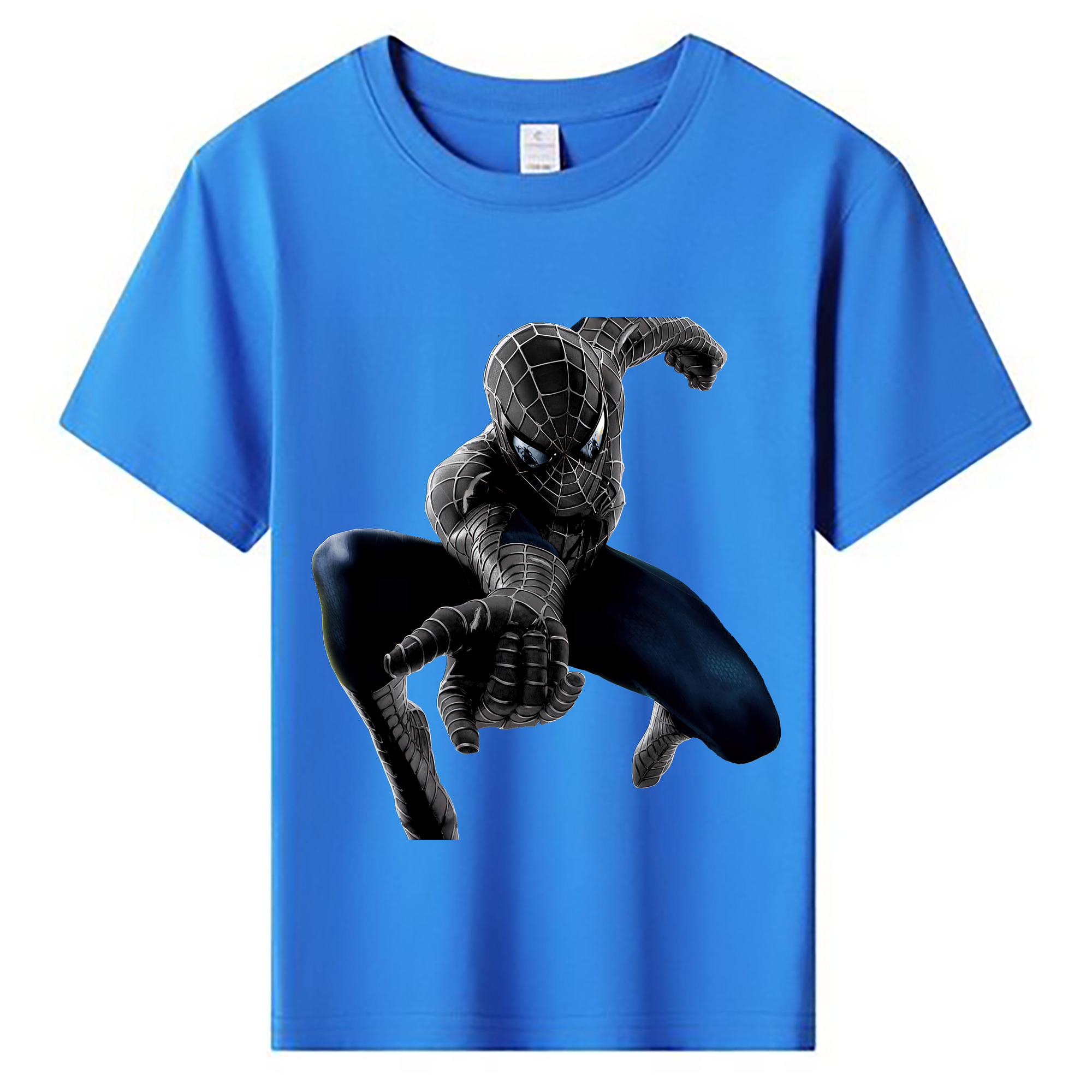 （画像用） Spider Man スパイダーマン 綿100％キッズTシャツ（フロントプリント）